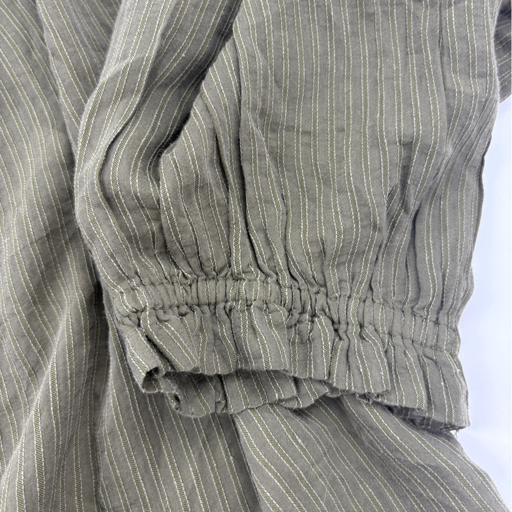 LOFT Olive Button-Up Blouse - Picture 7 of 7